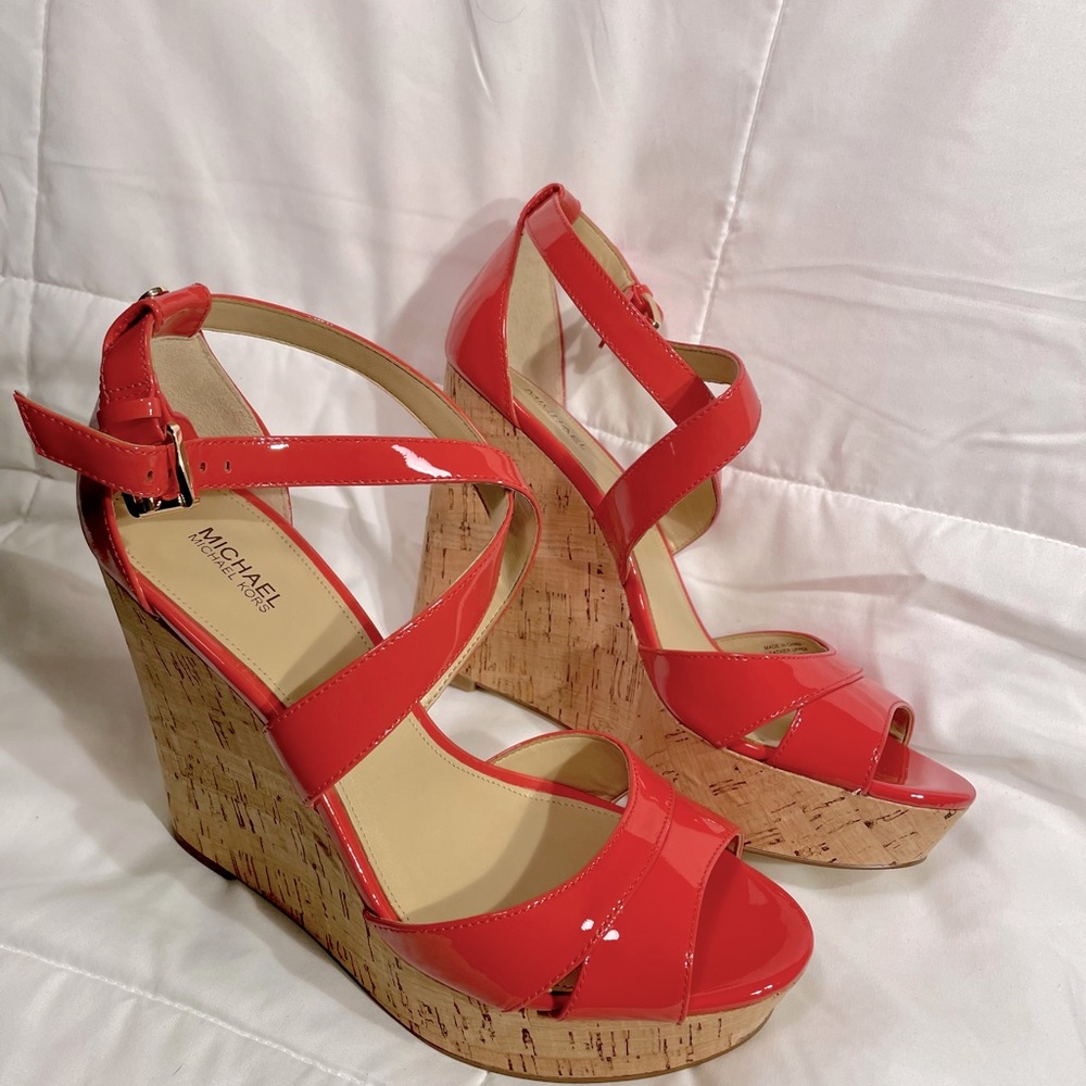 Michael Kors Strappy Wedge Heels